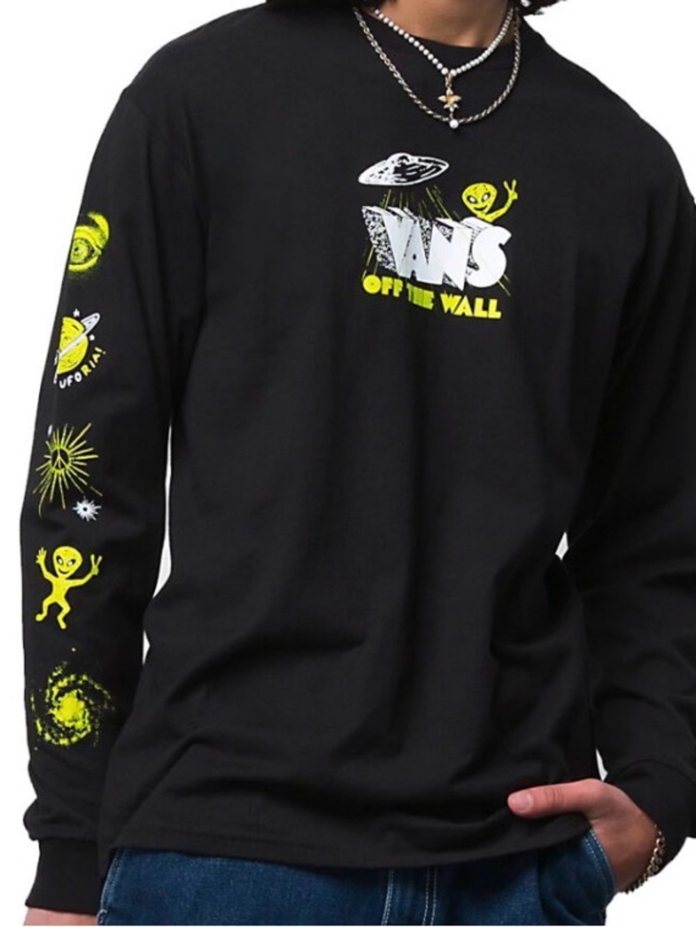 Vans Space Greetings Long Sleeve Graphic Tee